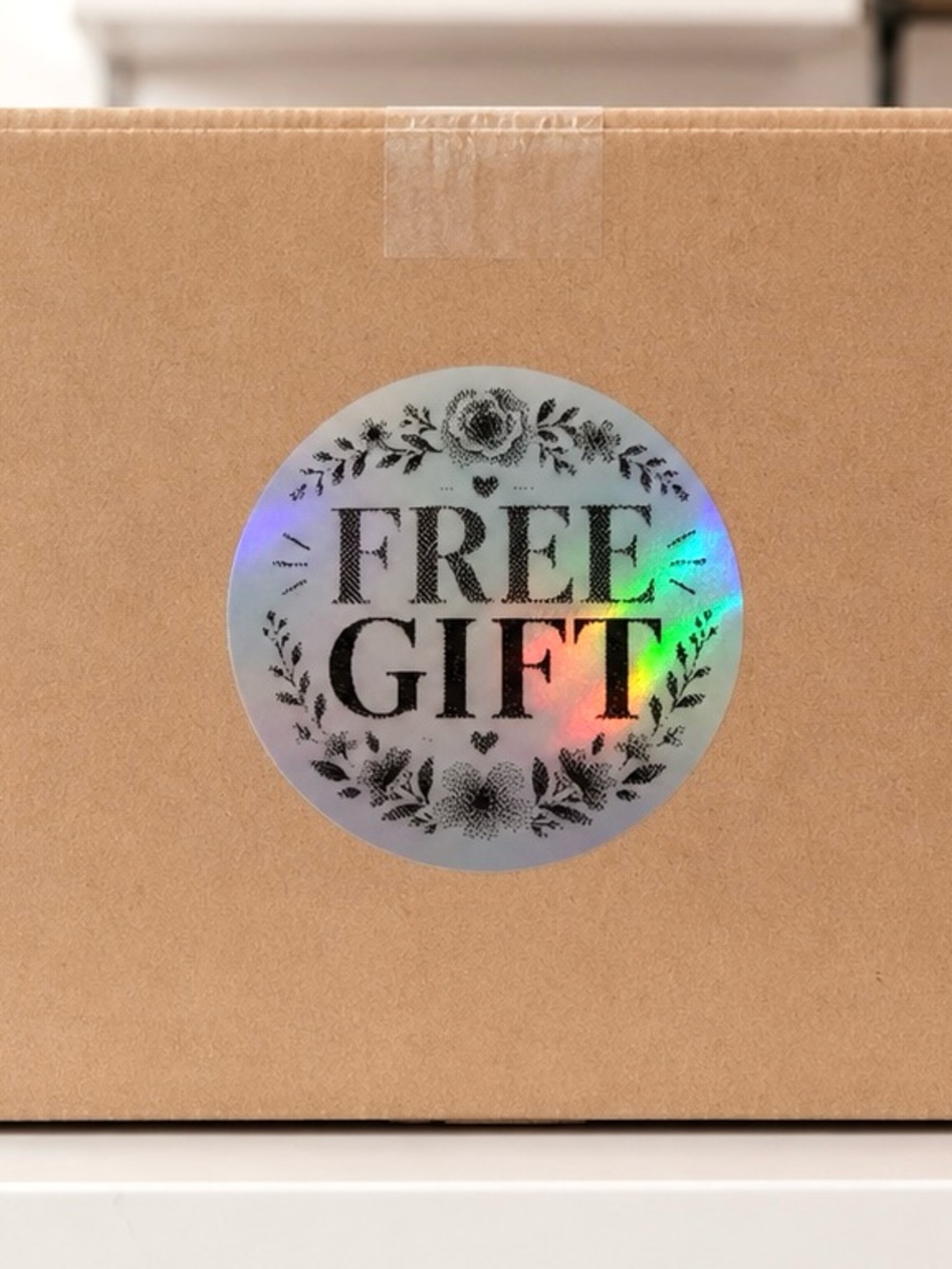 Free Gift Floral Holographic Stickers-100ct. - Picture 2 of 2